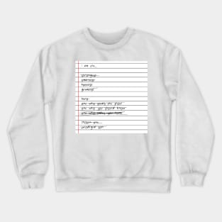 Ron's Checklist Crewneck Sweatshirt